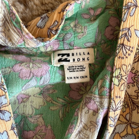 Billabong Loveland 2 Kimono Beach Cover Up Size S/M Like New - Picture 2 of 4